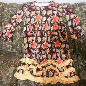 Girl's (10) Ruffle Flower Dress